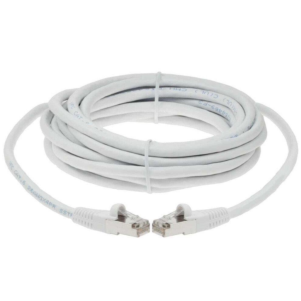 Sf Cable Cat6 Shielded Ethernet Cable, 25 Feet - White 9422877252671