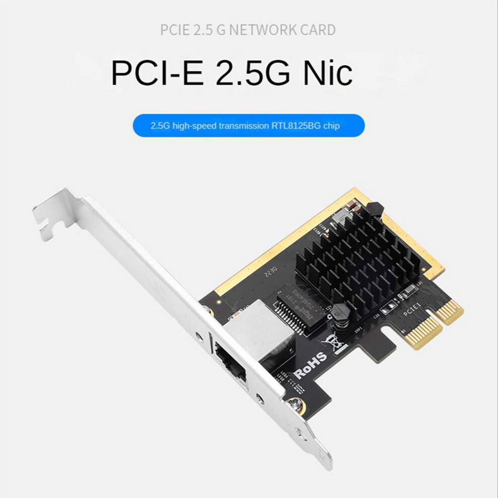 2.5Gbps Gigabit Network Adapter Pci-E 2.5G Network Card Rj45 Lan Controller Card Rtl8125b Chip Network Card 9193271529958