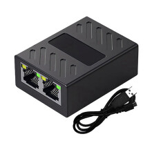 1til2Ethernet-nettverkskabel Nettverk RJ45-splitter 100M koblingskontakt forlengeradapter for datamaskinruterkabel