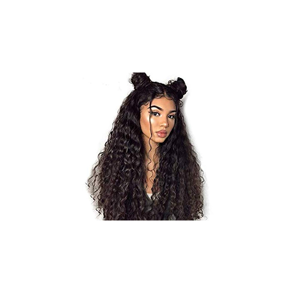 Unisex 20 Inch Brazilian Loose Wave 360 Lace Wig With Preplucked Natural Hairline 150 Density