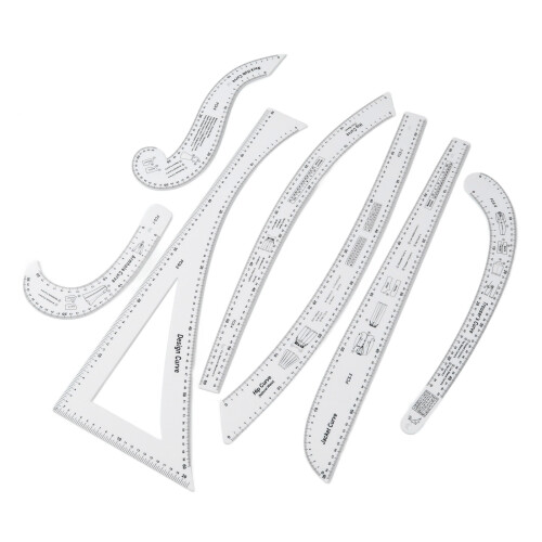 Professional Styling Design Ruler Clear Scale Curve Ruler for Sewing and Pattern Making with Versatile Application 2