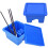 Brush Cleaner With Pen Hole Design Multi Function Brush Washer Divided Compartments Sturdy Drop Resistant Plastic Storage Containers For Artists 4