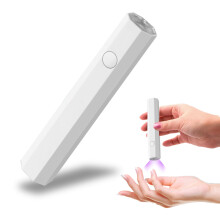 Portable UV Nail Lamp with 5x Magnifying Lens, Fast Curing, Rechargeable Mini UV Nail Dryer