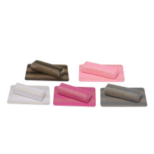 Rose Red Nail Art Hand Rest Pillow and Pad Set, Faux Leather Manicure Arm Rest Cushion for Salon Use