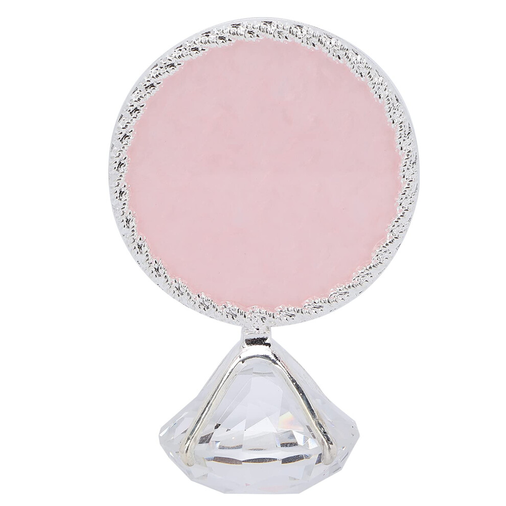 Silver Nail Art Display Palette With Stable Round Stand For Gel Polish Resin, Foundation Edge