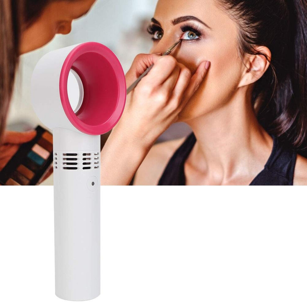 Bladeless Eyelash Fan Dryer USB Rechargeable Mini Fan with 360 Gentle Airflow and 3 Speeds