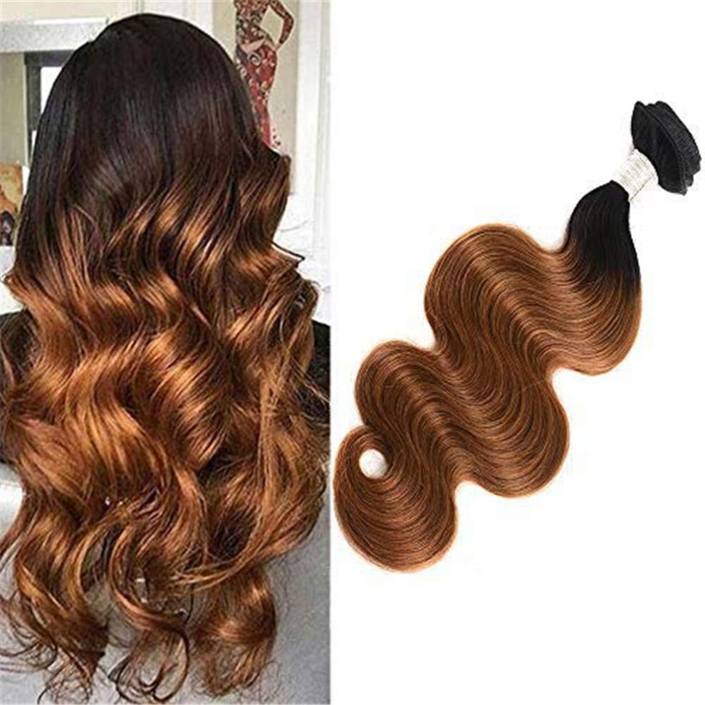 Brazilian Ombre Body Wave Hair Bundles Virgin Human Hair Weft T1B30 Full Volume Natural Blend