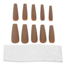 Μόδα Nail Art, Ρυθμιζόμενο Μήκος με Πιεστήρια για Νύχια, Γυαλιστερά Τεχνητά Νύχια για