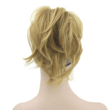 Ponytail Hair Extension Natural Wave Red Clip In Hairpiece 10 Inch HeatFriendly Fiber for Women