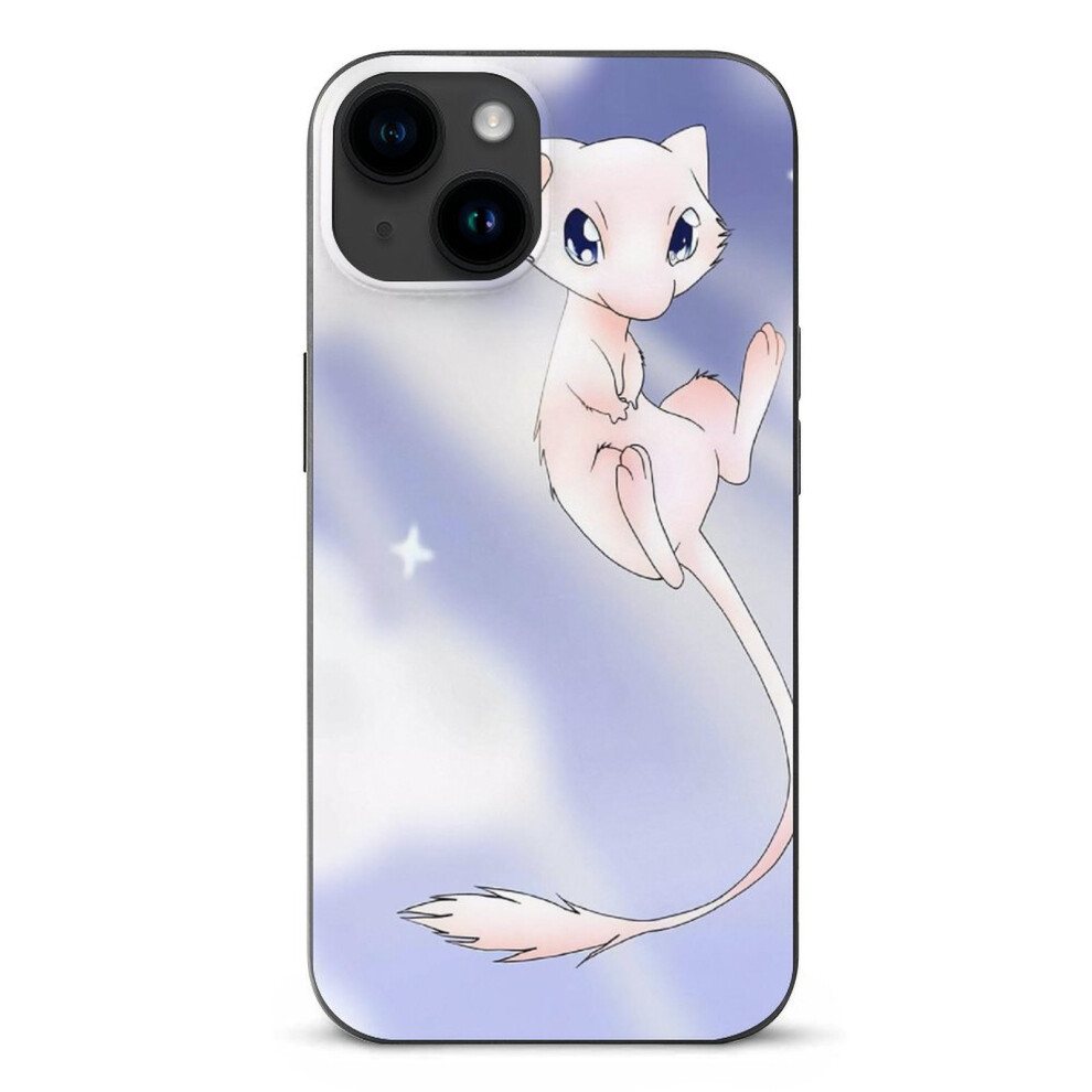 Mewtwo Pokemon Mobile Phone Shell Case For Compatible With Iphone 15 Case Drop Impact Shockproof Tpu Protective Bumper Phone Case -Style 6.1" Black 9164030388864