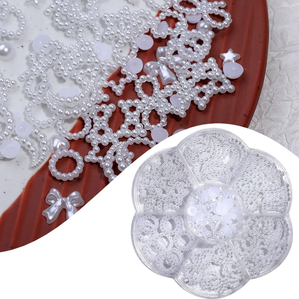 3D Resin Flower Nail Charms Leaf and Rose Nail Art Decorations for DIY Manicure and Jewelry