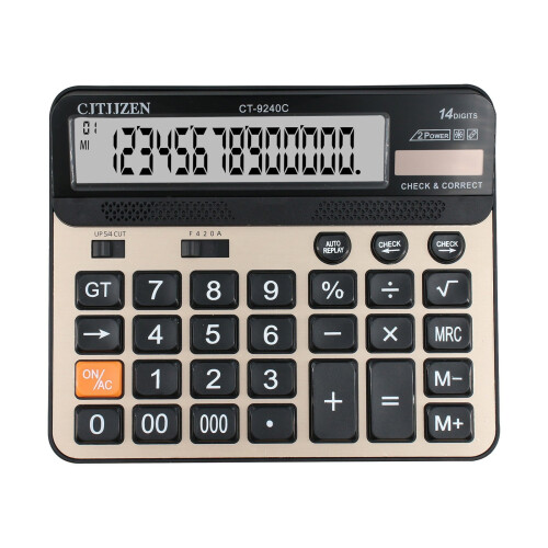 Ηλιακή αριθμομηχανή Viflosae14Digit για οικονομική και επαγγελματική χρήση με κουμπιά 1