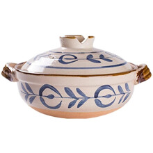 Clay Casserole Pot for Gas Stove, 0.8L Stoneware Soup and Rice Cooking Pot, Heat Resistant