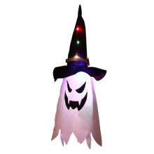 3 db-os Halloween szellem szélzsák LED-es lámpákkal, világító szellem zászló, kompatibilis kültéri udvari veranda dekorációval és