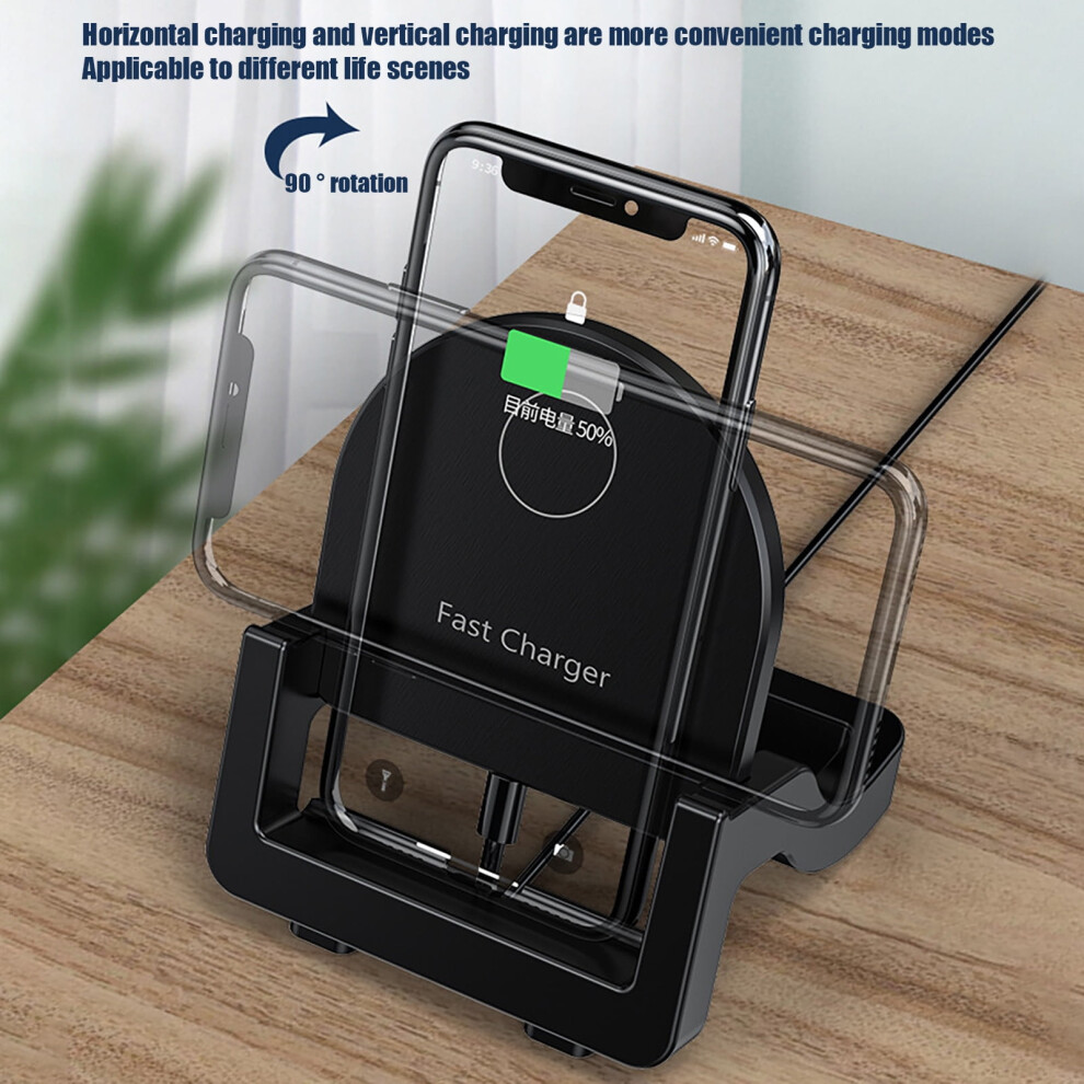 Quinlirra Back To School 15W Vertical Stand Wireless Fast Charging Stand Mobile Phone Wireless Charger 9164030522510