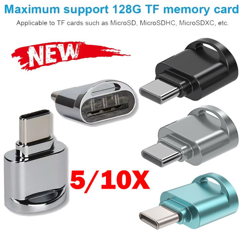 Προσαρμογέας 5/10X OTG USB3.1 Αναγνώστης καρτών μνήμης για συμβατότητα με Huawei Type C - TF Micro 1