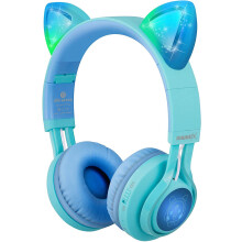 Casque audio pour enfants, CT-7S, casque Bluetooth à oreilles de chat, limitation du volume à 85 dB, casque lumineux