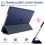 Capa de couro com suporte compatível com iPad 10ª/9ª/8ª/7ª/Pro 11" 10,5"/Air 5/4ª/3ª geração 6