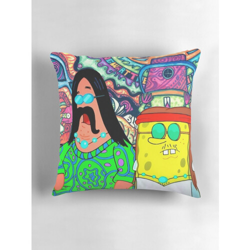 AIVO Hippie Spongebob Throw Μαξιλαροθήκες Θήκες Μαξιλαριού Θήκη Καναπέ Διπλής Όψης 2