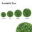 Yirtree2PCS5/7/10/12" Τεχνητές Μπάλες Πυξαριού Topiary - Προστασία από UV4 Ψεύτικες 6