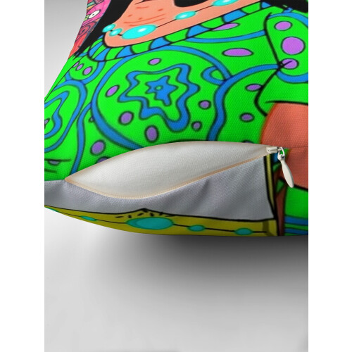 AIVO Hippie Spongebob Throw Μαξιλαροθήκες Θήκες Μαξιλαριού Θήκη Καναπέ Διπλής Όψης 1