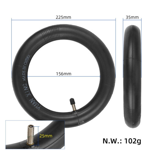 Câmara de ar e pneu de 10 polegadas (10 x 2,125) para patinete elétrico Segway F20/F25/F30/F40.