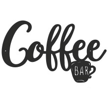 OOKWE Metall Kaffeskilt Tekopp Barskilt Hengende Veggkunst Dekor Kaffeord Bokstavskilt For Kafé Bondegårdskjøkken Veggdekorasjon 12x7,2 Tommer