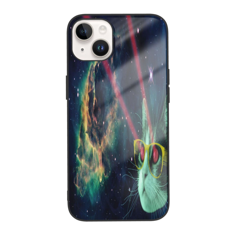 Galaxy Cat Cat In Space Compatible With Iphone 14 Phone Case, Tpu Cell Phone Cover For Compatible With Iphone 14 Dual Camera 9164030644762