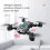 Viflosae Drone HD Αεροφωτογραφία με διπλή κάμερα και αποφυγή εμποδίων 3 κατευθύνσεων, 4