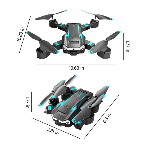 Viflosae Drone HD Αεροφωτογραφία με διπλή κάμερα και αποφυγή εμποδίων 3 κατευθύνσεων, 2