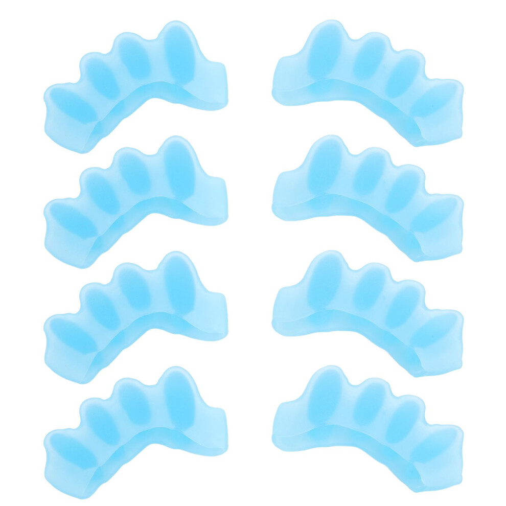 8 Piece Silicone Toe Separators Bunion Corrector for Overlapping Toes Hammertoes Men and Women