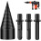 Firewood Log Bit 3Pcs Wood Splitter Bits Removable Splitter Drill Drill Tools Home Improvement 2