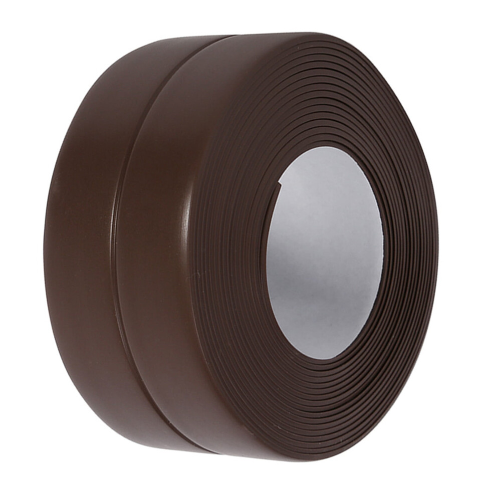 Delaman Self-Adhesive Seal Strip Tape For Bathroom, Sink, Kitchen Edge Trim (Color: Brown, Size: 38Mm*3.2M) 9164030643819
