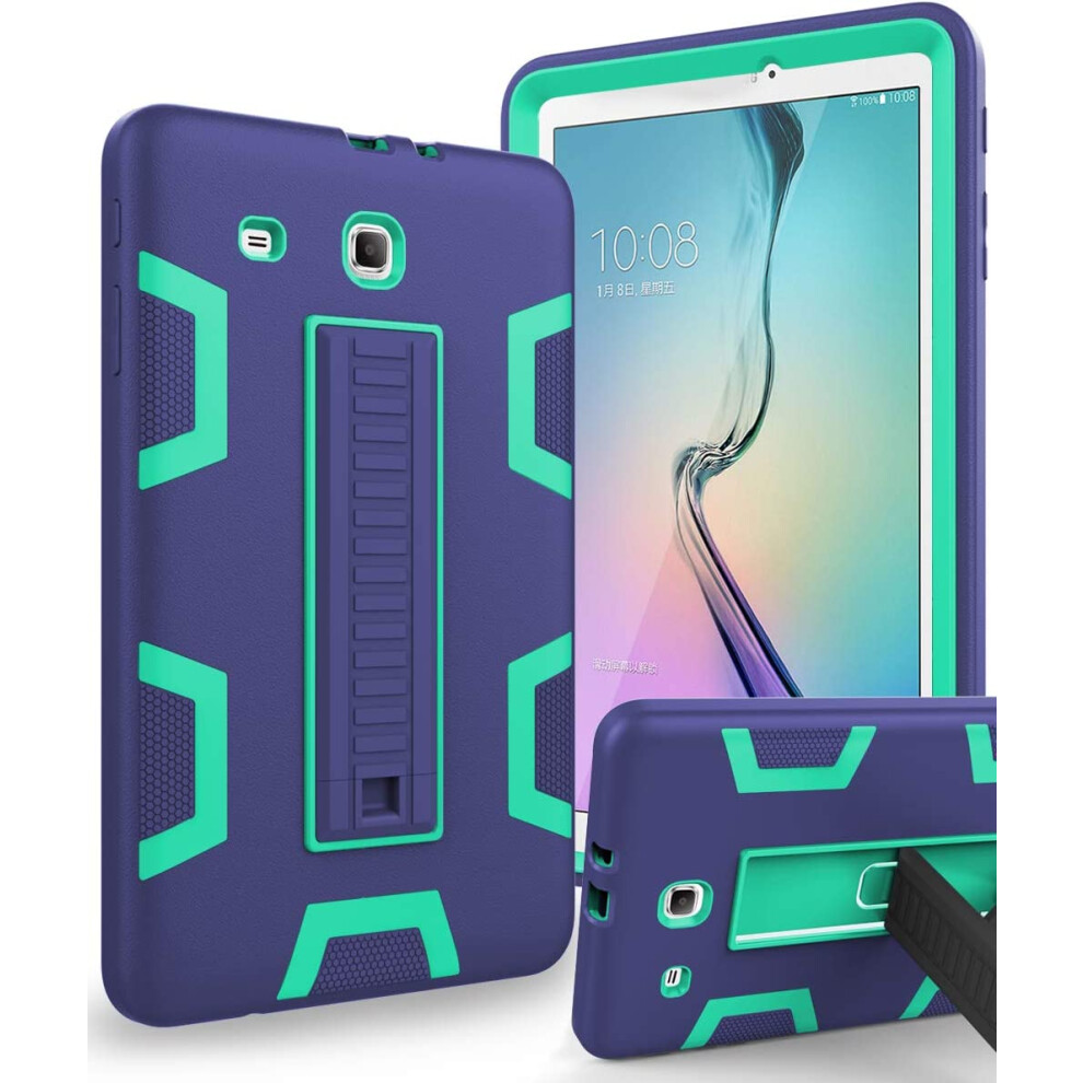 Compatible With Samsung Galaxy Tab E 9.6 Case Anti-Scratch Shockproof Three Layer Full Body Armor Protection With Sturdy 9164030644663