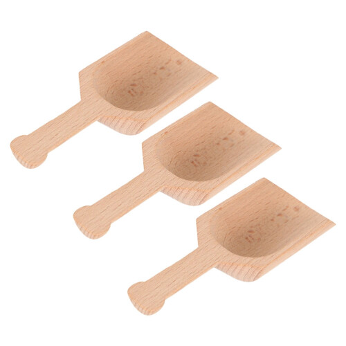 Conjunto de 3 Colheres Multifuncionais para Sais de Banho e Chá