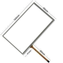 7-Zoll-Industrie-Steuerungscomputer mit resistivem 4-Zeilen-LCD-Touchpanel (164 x 99 mm)