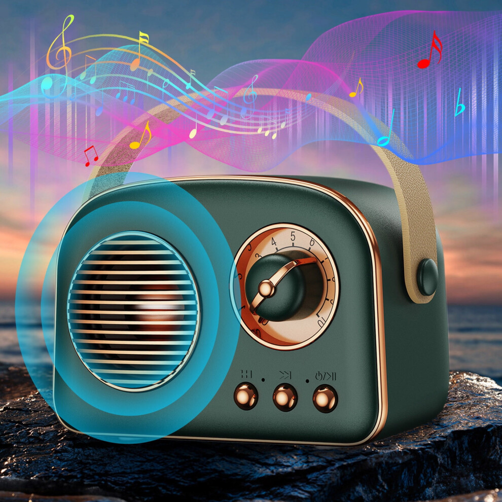 Bluetooth Speaker The New Private Model Retro Bluetooth Speaker Multi-Function Card Outdoor Portable Desktop Bluetooth Stereo Outdoor Speakers 9164030781238