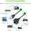 Καλώδιο επέκτασης Ethernet - Καλώδιο δικτύου Ethernet LAN αρσενικό σε θηλυκό 2 τεμαχίων 4