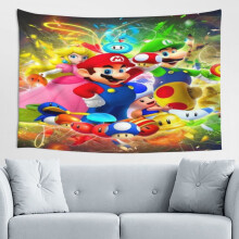 Mario-seinävaate, kodin seinätaide, pojille, tytöille, makuuhuoneen sisustus, olohuone, 60 * 40 tuumaa
