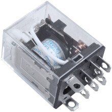 Elektromagnetické relé JQX-13F LY2AC24V s cívkou, 8 pinů, DPDT, červená LED