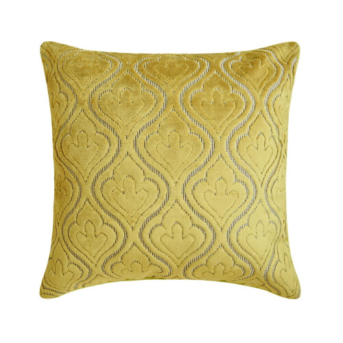ΑρχικήCentric Μαξιλαροθήκη Designer 22"x22" σε βελούδινο chartreuse γεωμετρικό σχέδιο, κομμένη