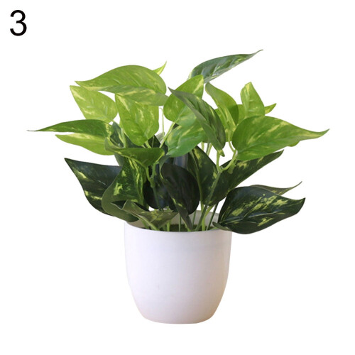 Bonsai artificiale Windfall da 8,66 pollici in vaso di plastica 2