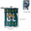 Jaguars Flagon Hip Flask8oz, Ανοξείδωτο ατσάλι και δέρμα κατάλληλο για τρόφιμα, Φορητό για 2