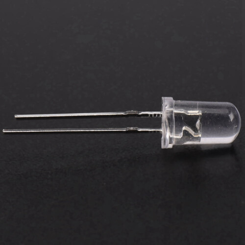 200 τεμάχια 5 χιλιοστών λευκά φώτα διόδου LED DC3V20MA λαμπτήρες λαμπτήρων ηλεκτρονικά 1