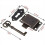 Κλειδαριά πόρτας ντουλαπιού αντίκα, σετ - Διακοσμητική κλειδαριά με κλειδί και 2