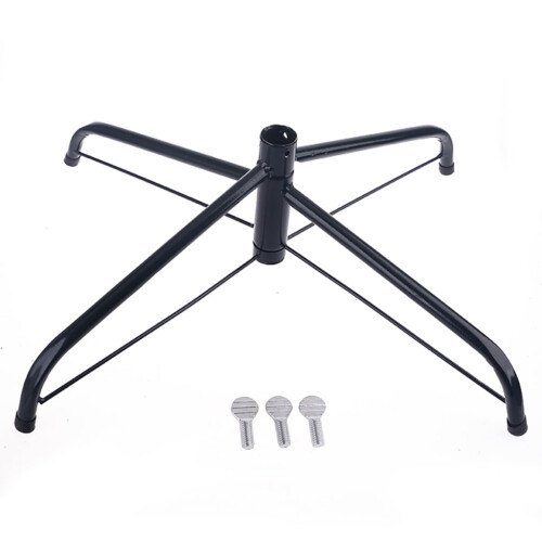 Christmas Tree Stand Metal Bracket with Thumb Screw Heavy Duty Artificial Tree Base Foldable Tree Stand Universal