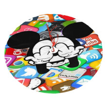 Weihnachtsbaumrock mit Mickey-Mouse-Motiv für Weihnachtsbaum und Weihnachtsbaumschmuck, Weihnachtsfeier, Weihnachtsbaumdekoration