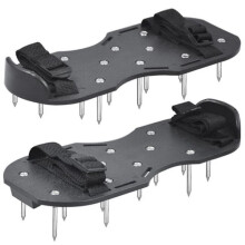 Lawn aerator - Spiked shoes for aerating the lawn Garden aerator black