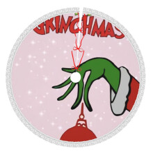 Die Grin-Ch Weihnachtsbaumdecke, 122 cm (48 Zoll), Winterliche Weihnachtsbaummatte, Weihnachtsbaumdecke für rustikale Weihnachtsdekorationen