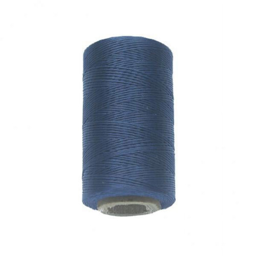HILABEE2x260M150D0.8mm Επίπεδη κερωμένη κλωστή ραψίματος, ραφή, δερματοτεχνία, σκούρο μπλε
